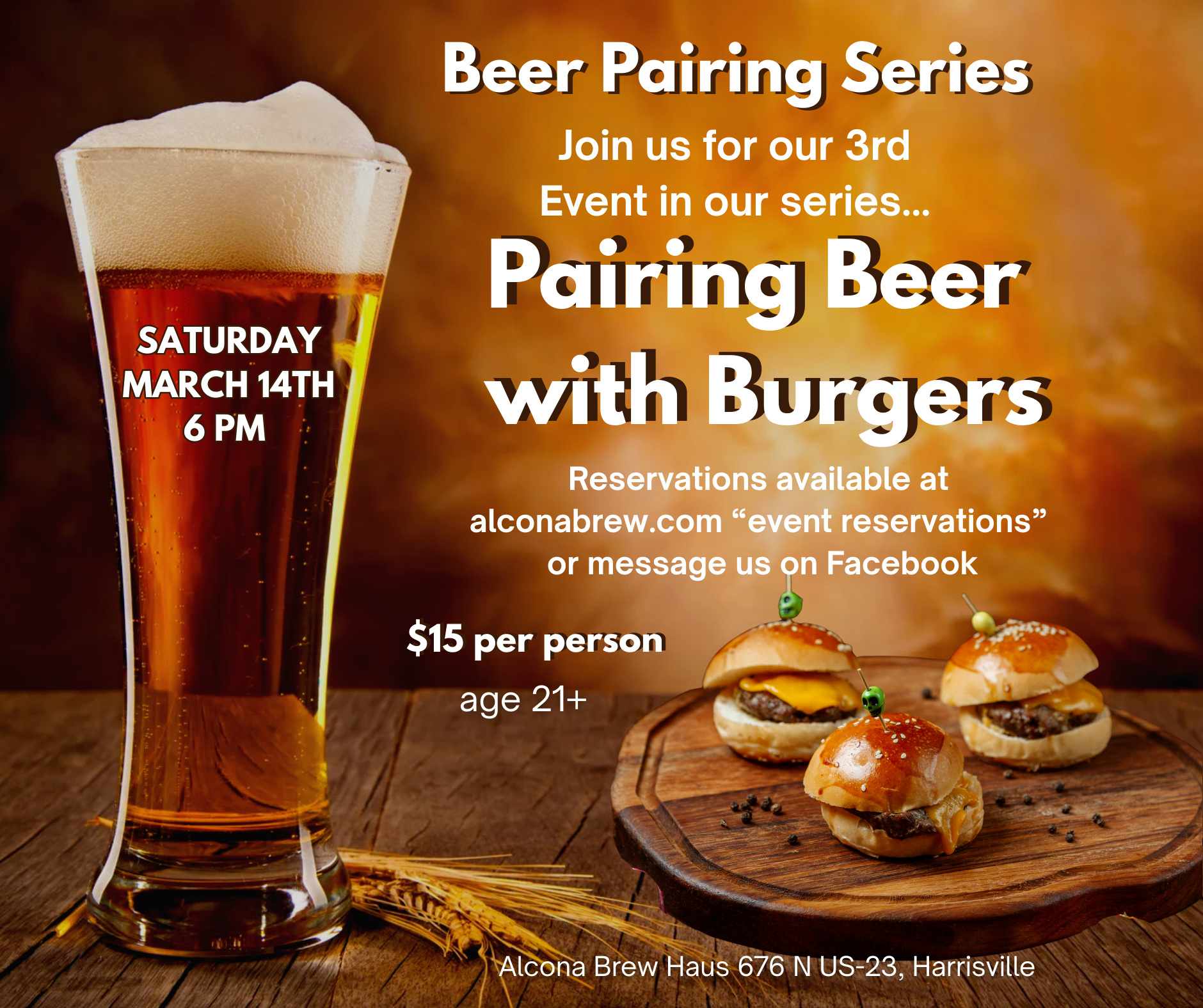 FB Beer and Burger Pairing